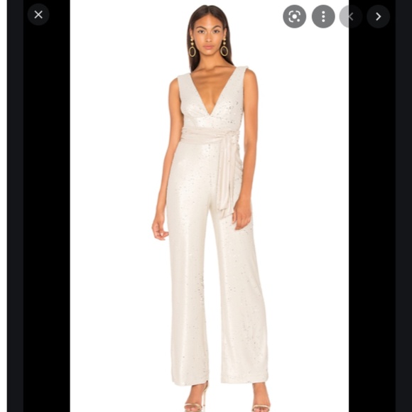 MESTIZA NY. 2 sequin jumpsuit Chrissy nude - Picture 2 of 14